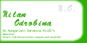 milan odrobina business card